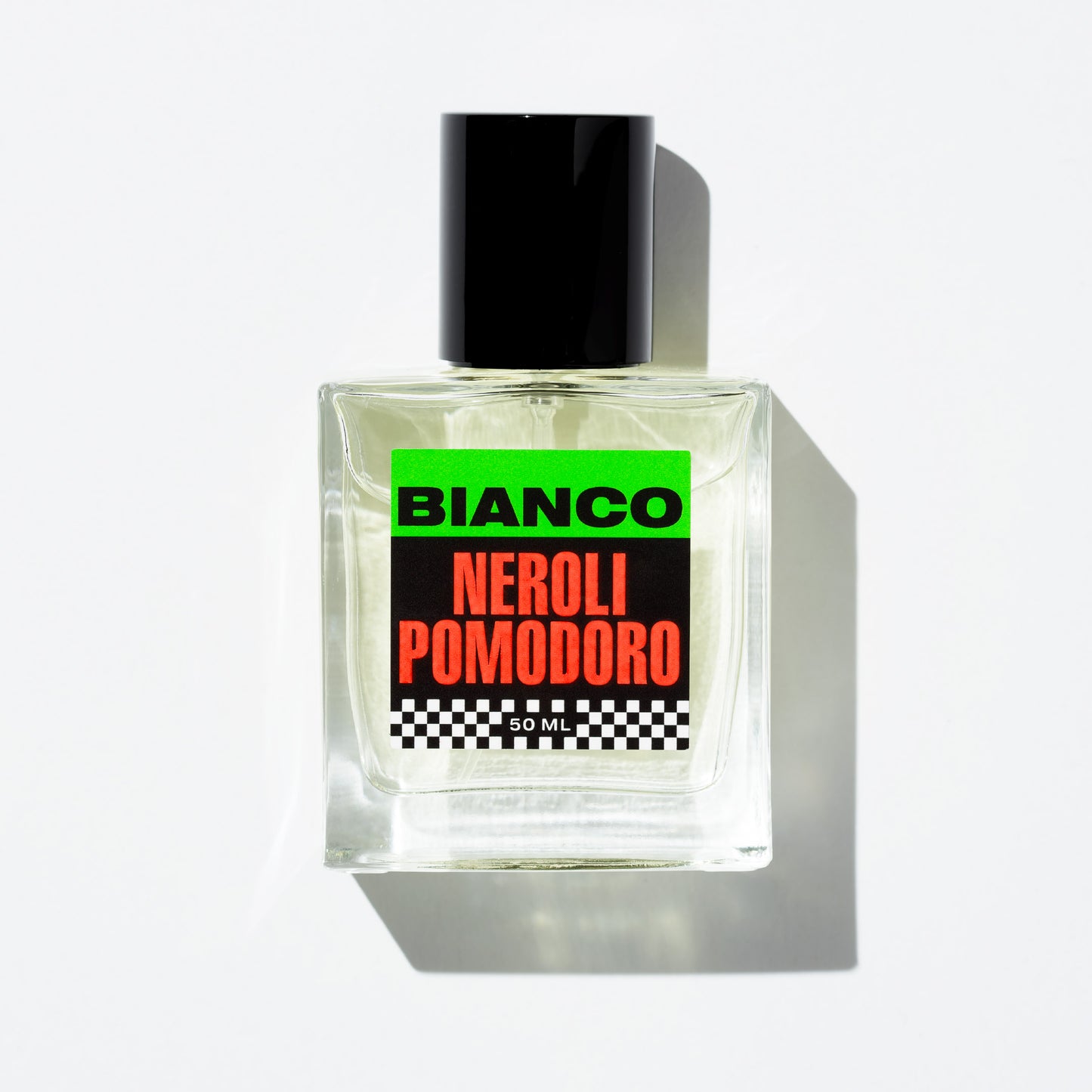 Bianco Profumo's Neroli Pomodoro featuring notes of Green Mandarin (Vert de Mandarin Orpur), Sicilian Blood Orange, Orange Blossom, Neroli, Petitgrain, Basil, Tomato Leaf, Marigold, Amber, and Musk.