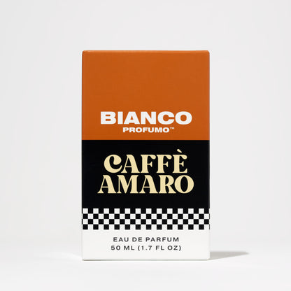 Bianco Profumo Caffè Amaro box front view.